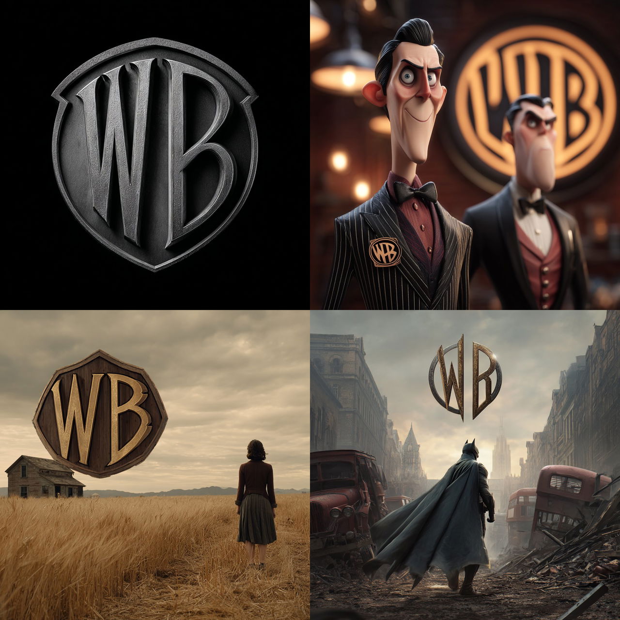 Warner Bros style, Midjourney V7, render 1 of 4