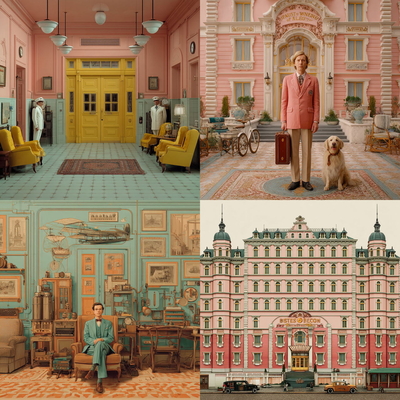 Wes Anderson style, Midjourney V7, render 1 of 4