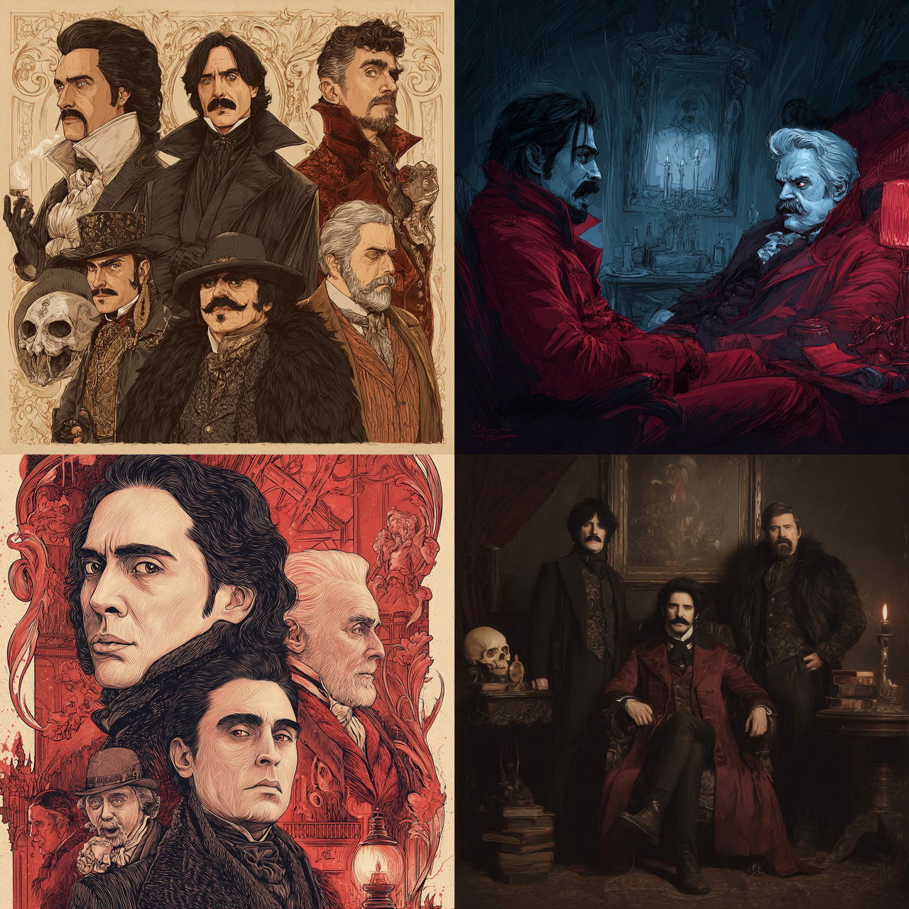 What We Do In The Shadows style, Midjourney V7, render 1 of 4