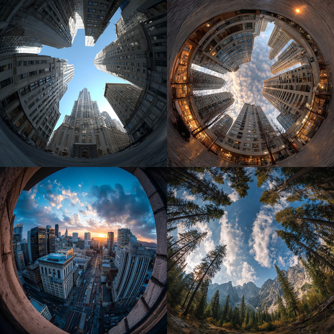 Wide-angle view style, Midjourney V7, render 1 of 4