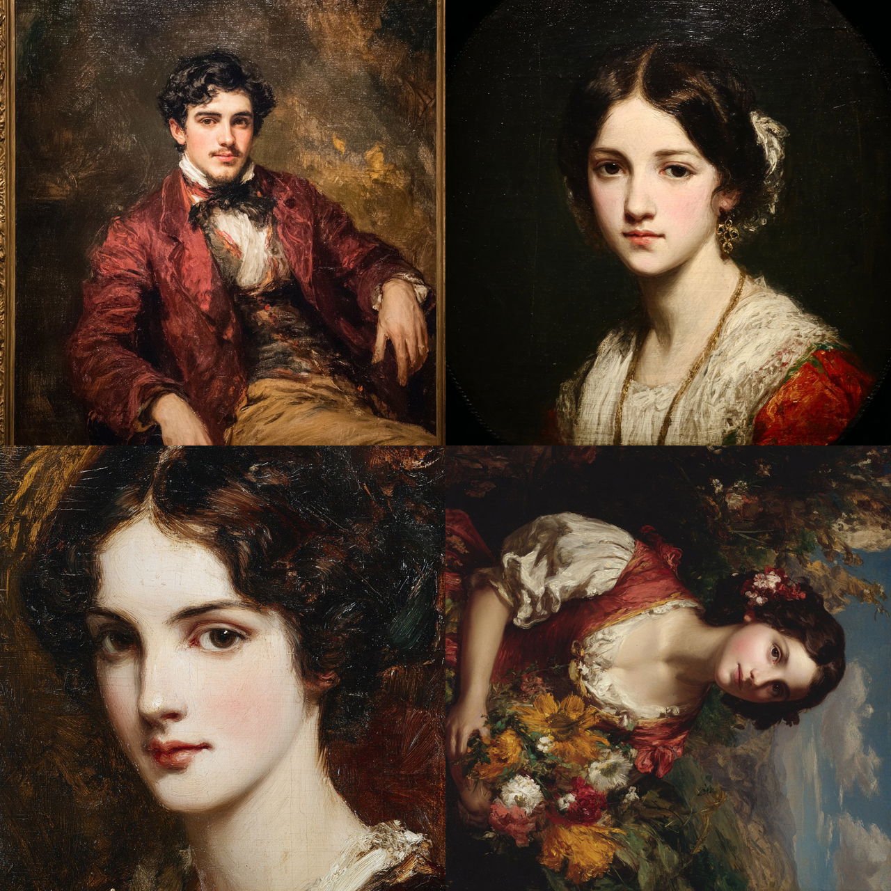 William Etty style, Midjourney V7, render 1 of 4