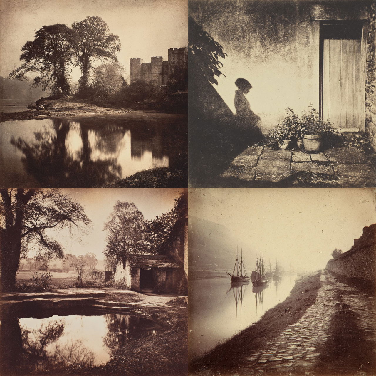 William Henry Fox Talbot style, Midjourney V7, render 1 of 4