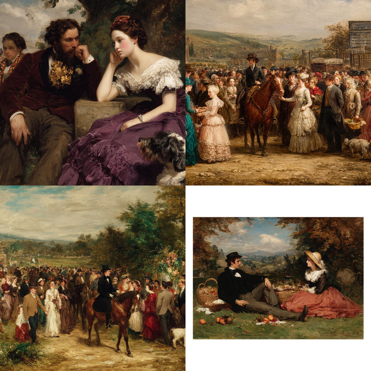 William Powell Frith style, Midjourney V7, render 1 of 4