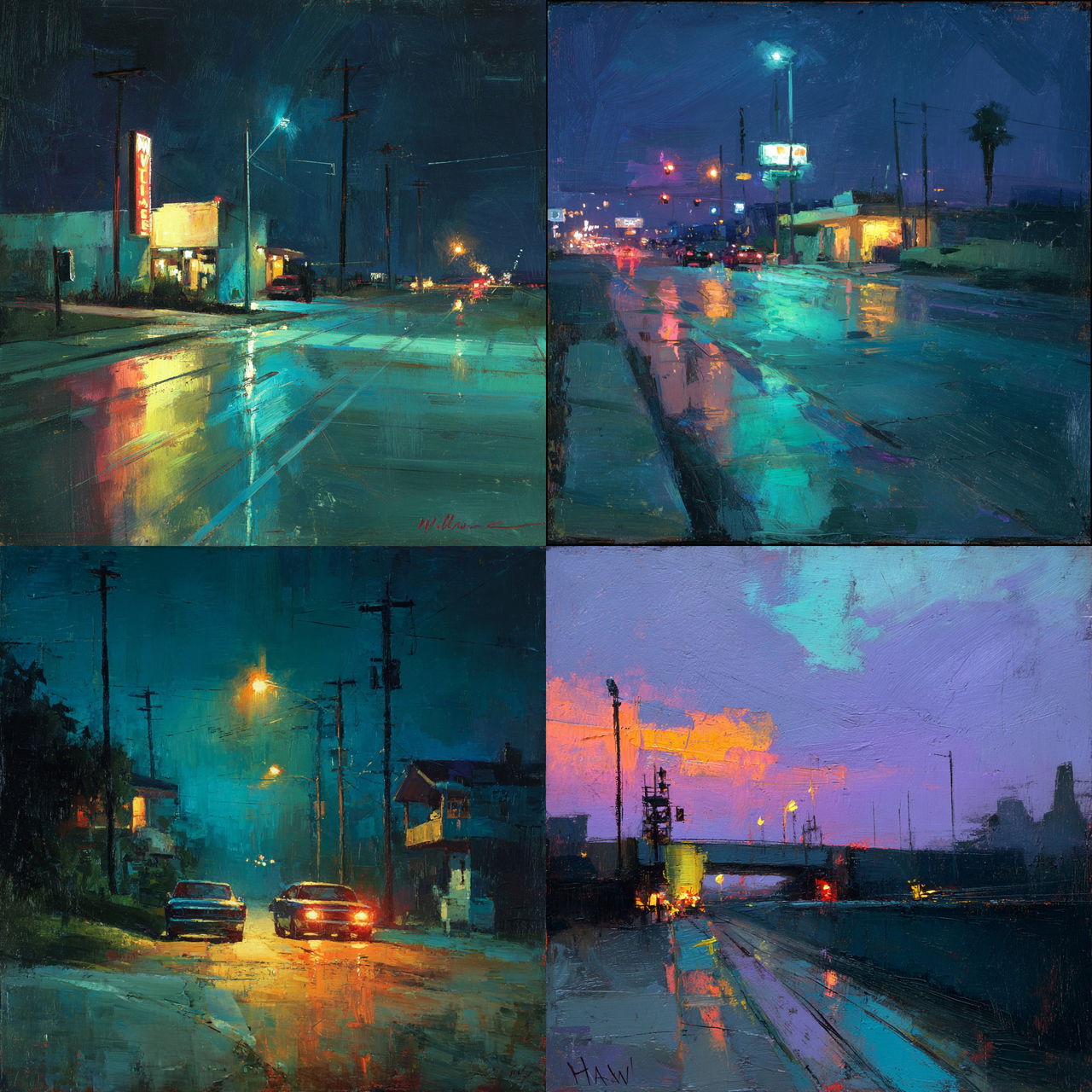 William Wray style, Midjourney V7, render 1 of 4