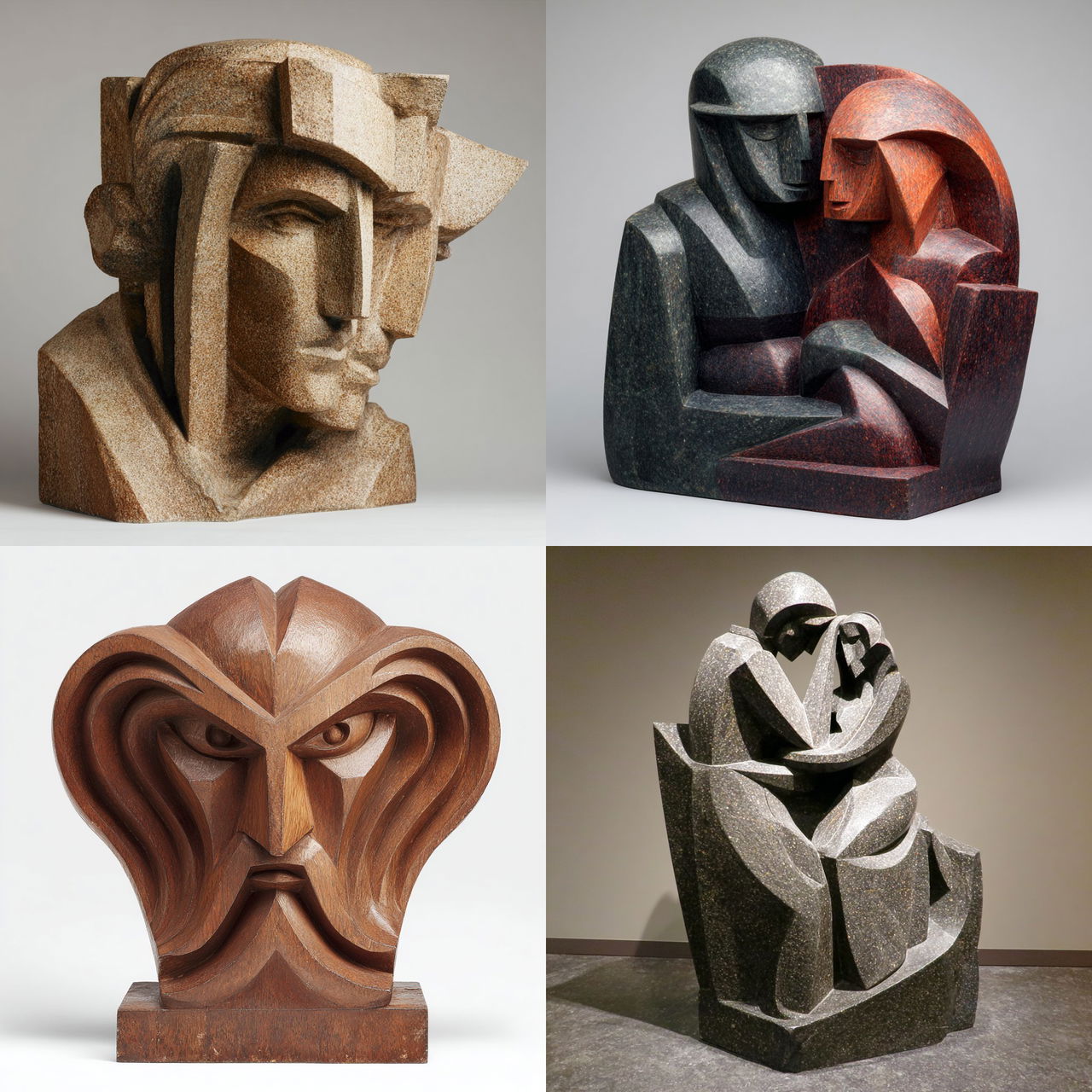 William Zorach style, Midjourney V7, render 1 of 4