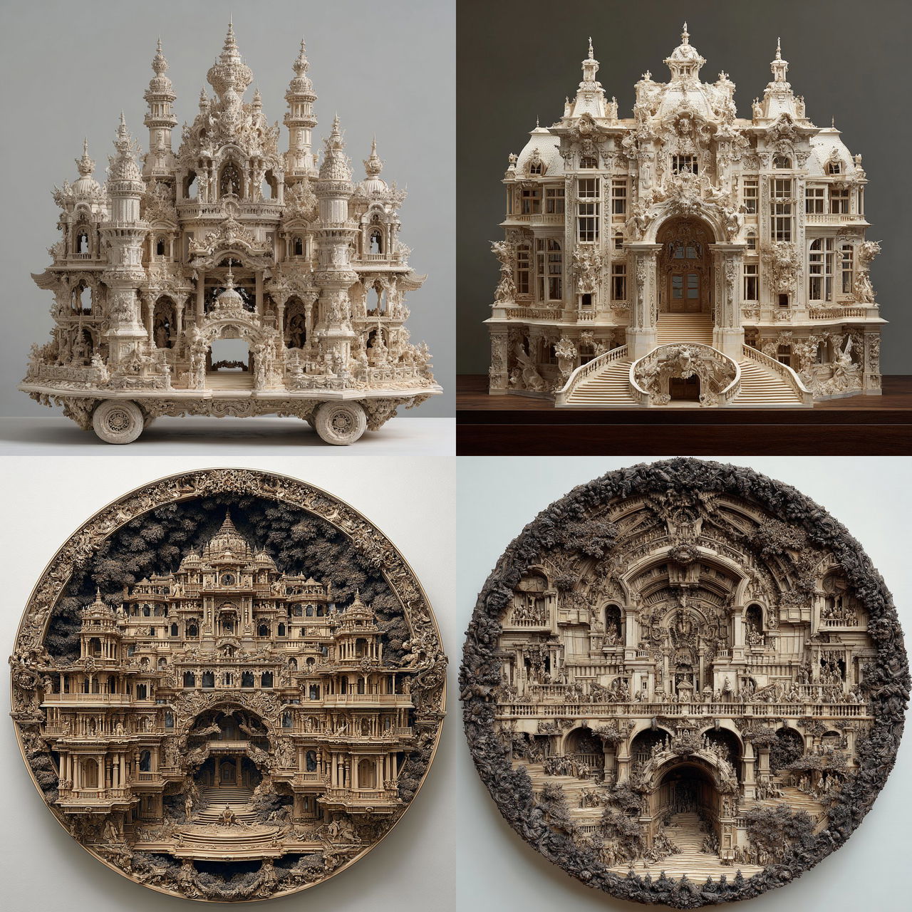 Wim Delvoye style, Midjourney V7, render 1 of 4