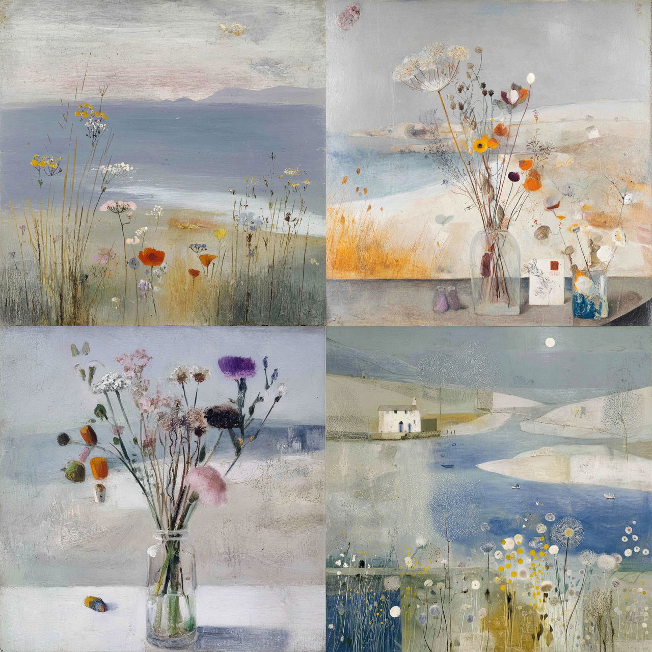 Winifred Nicholson style, Midjourney V7, render 1 of 4