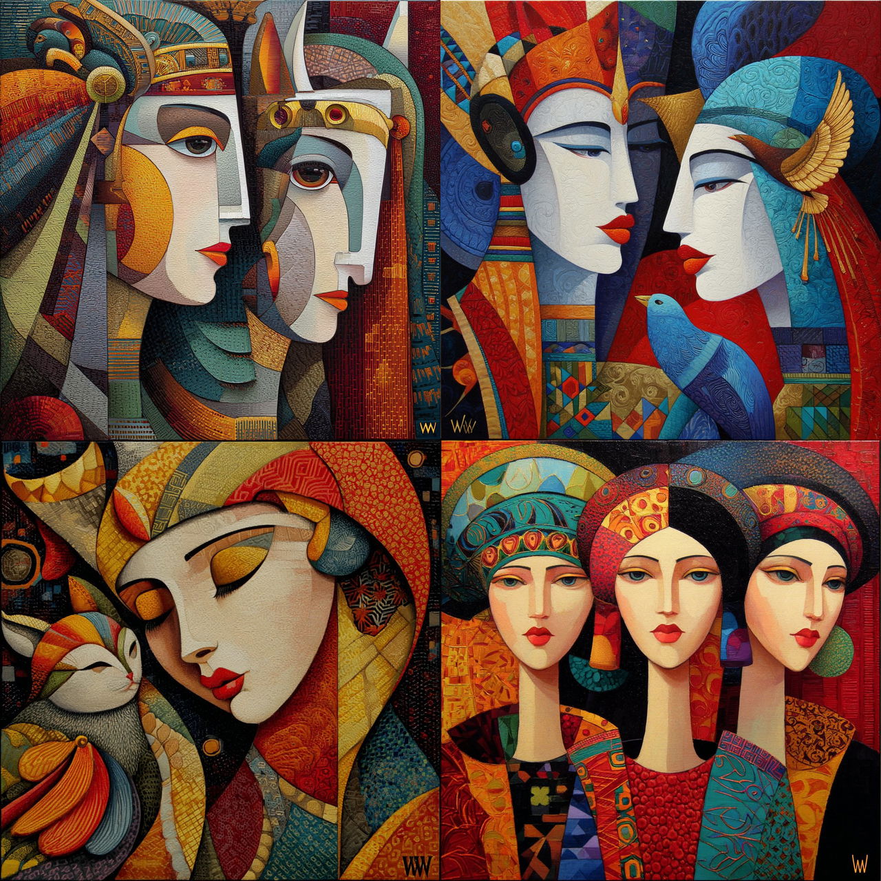 Wlad Safronow style, Midjourney V7, render 1 of 4