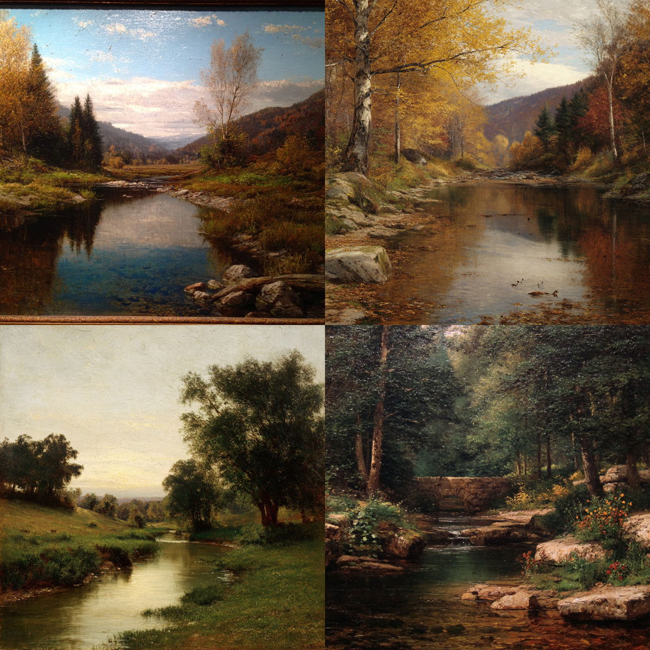 Worthington Whittredge style, Midjourney V7, render 1 of 4