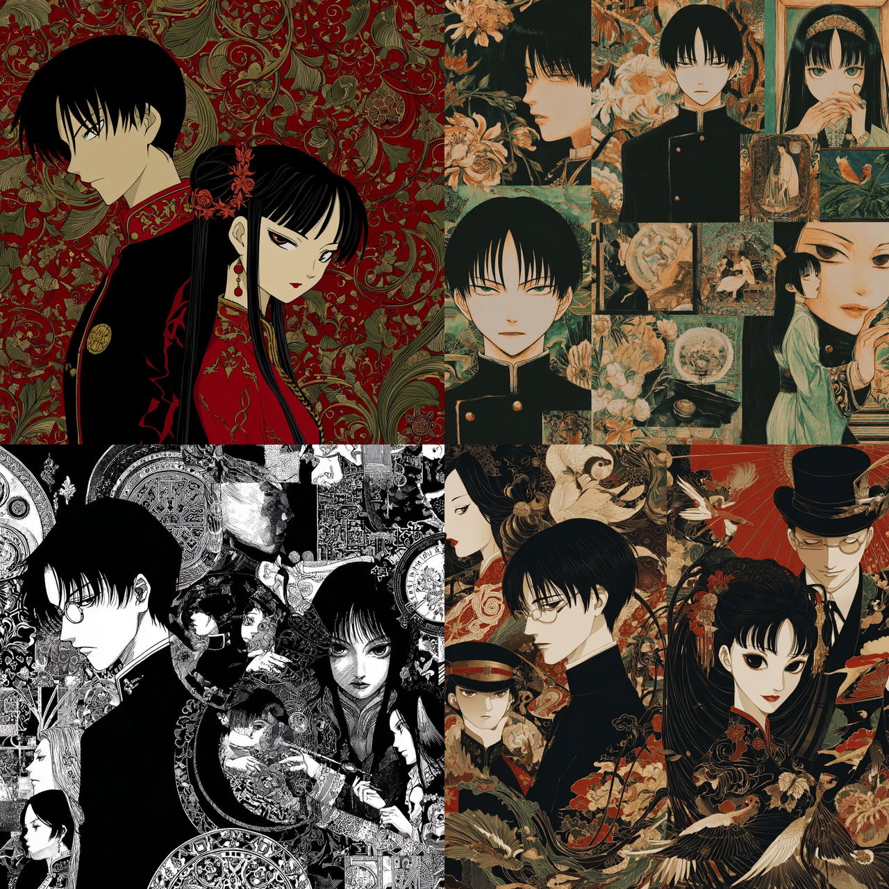 xxxHolic style, Midjourney V7, render 1 of 4