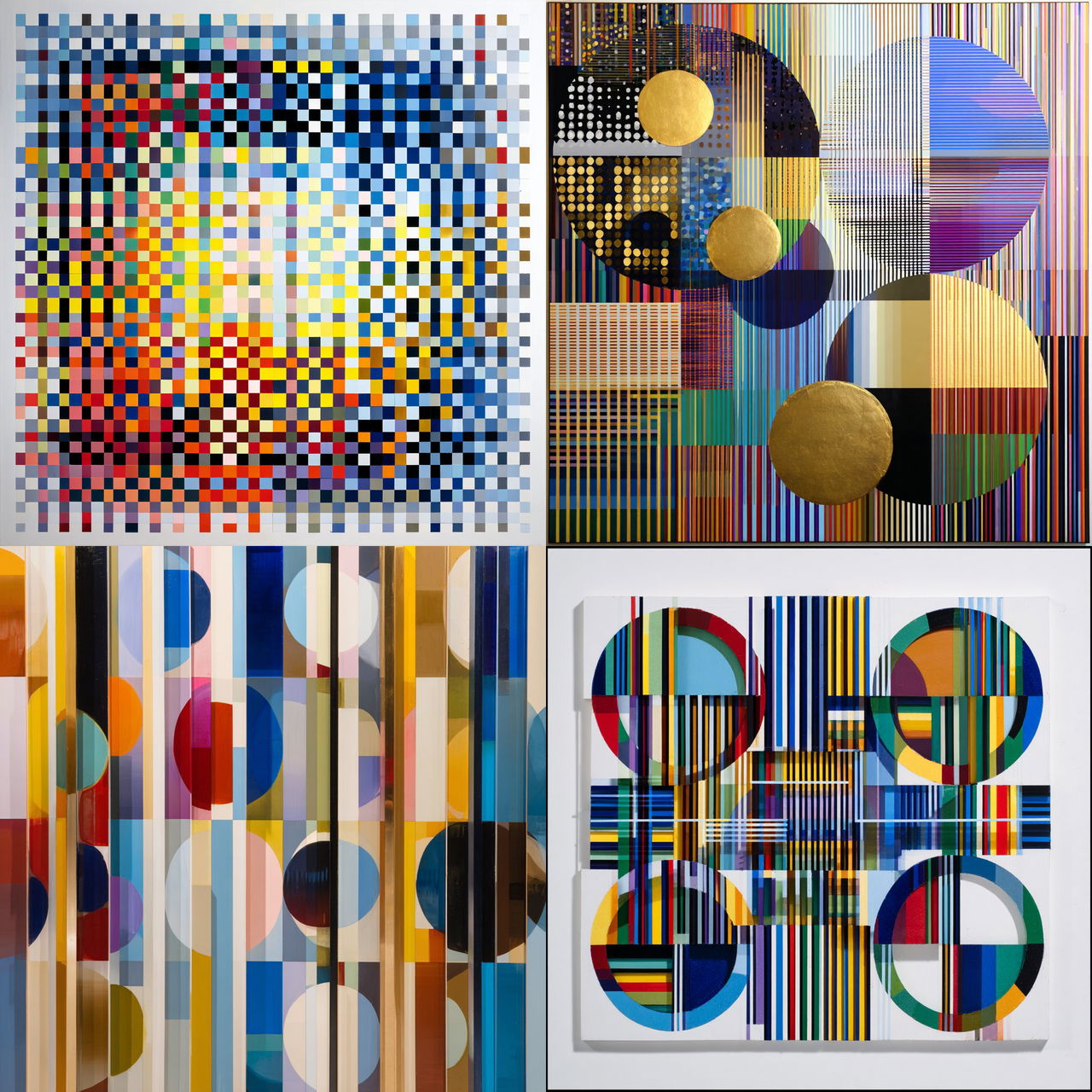 Yaacov Agam style, Midjourney V7, render 1 of 4