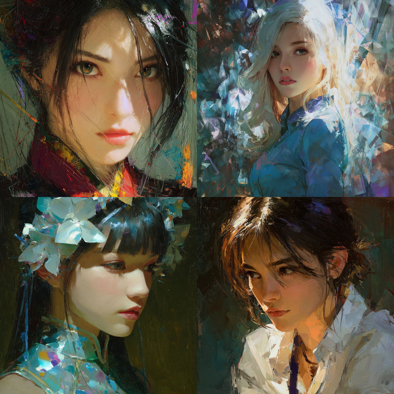 Yanjun Cheng style, Midjourney V7, render 1 of 4