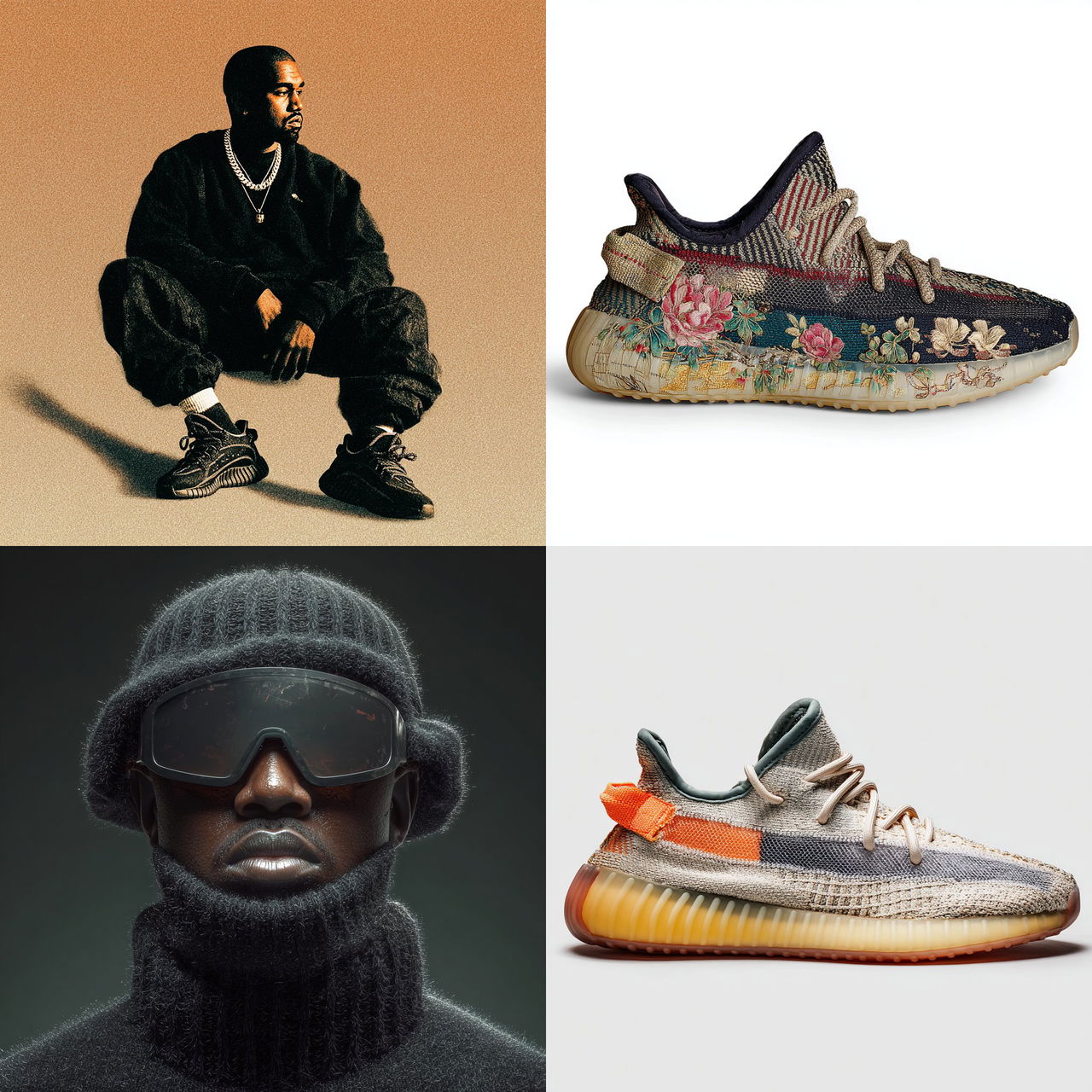 Yeezy style, Midjourney V7, render 1 of 4