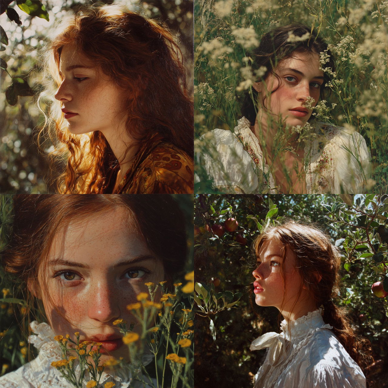 Yigal Ozeri style, Midjourney V7, render 1 of 4