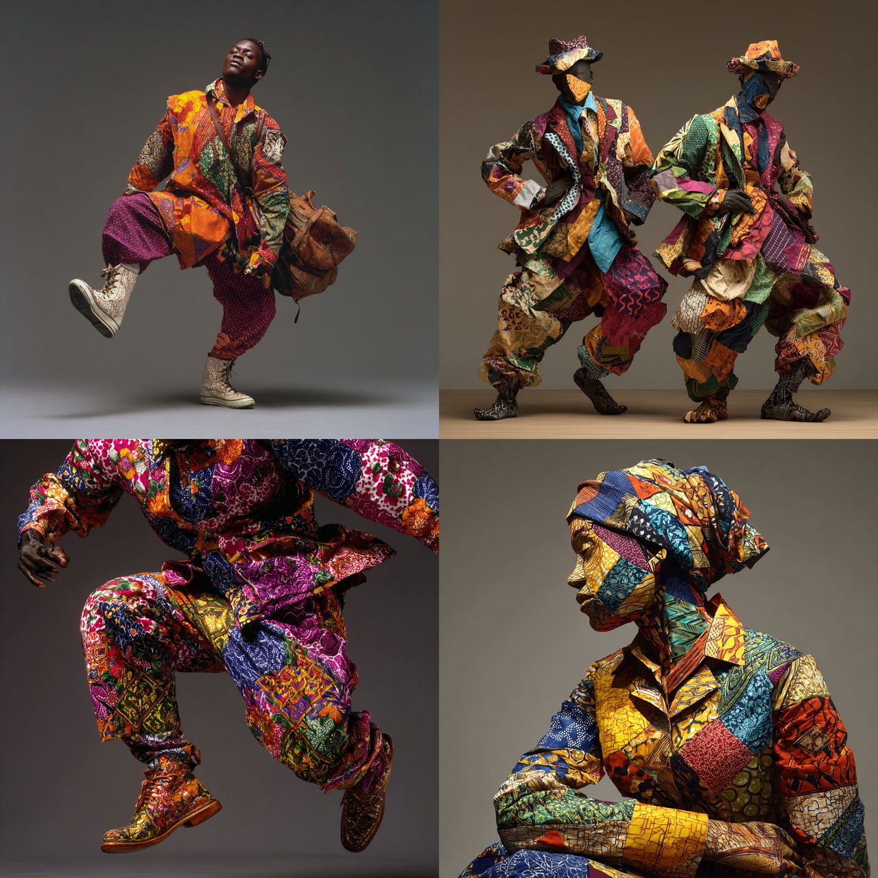 Yinka Shonibare style, Midjourney V7, render 1 of 4