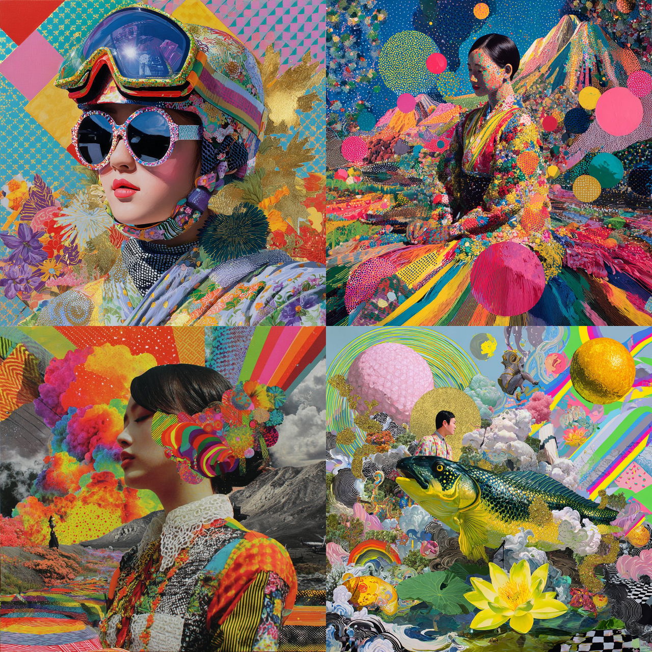 Yoh Nagao style, Midjourney V7, render 1 of 4