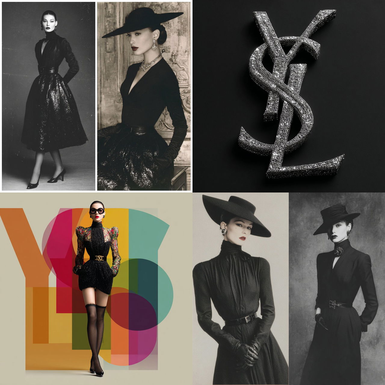 Yves Saint-Laurent style, Midjourney V7, render 1 of 4
