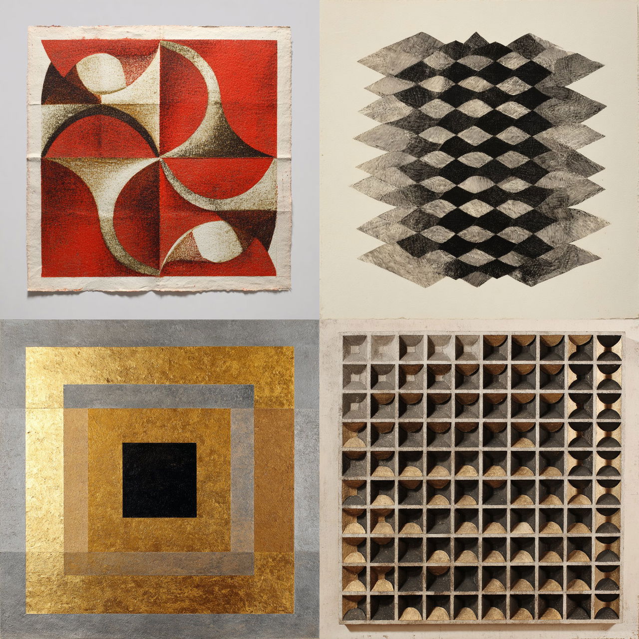 Zarina Hashmi style, Midjourney V7, render 1 of 4