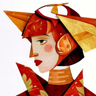 Garnet Folklore style, Midjourney V8.2: conceptual portrait photograph of Amelia Earhart