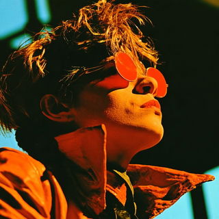 Castellopulp style, Midjourney V8.2: conceptual portrait photograph of Amelia Earhart