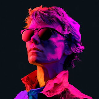 Mycoclastica style, Midjourney V8.2: conceptual portrait photograph of Amelia Earhart