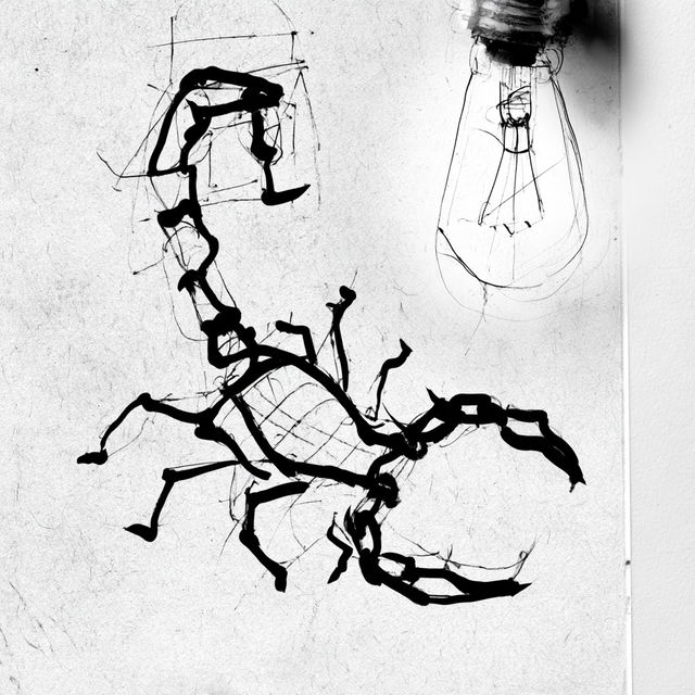 Construction Ink style, Midjourney V8.2, render 4 of 4