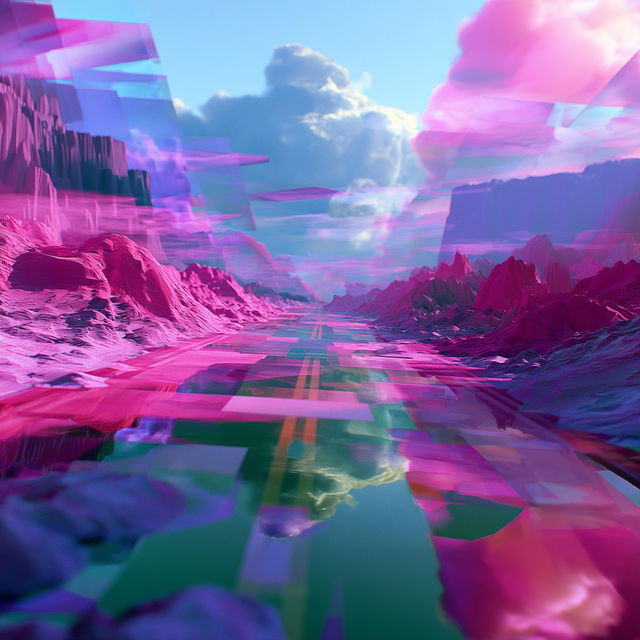 Chromawarp Weaving style, Midjourney V8.2, render 4 of 4
