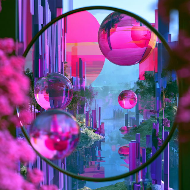 Chromawarp Weaving style, Midjourney V8.2, render 3 of 4