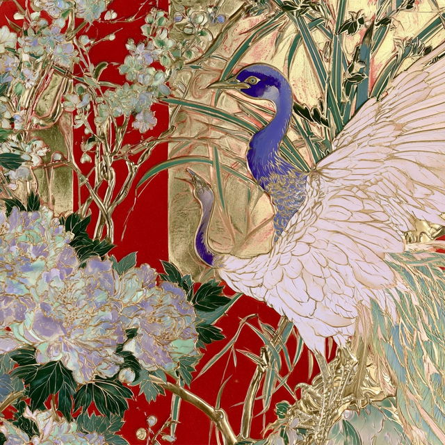 Haveli Goldwork style, Midjourney V8.2, render 4 of 4