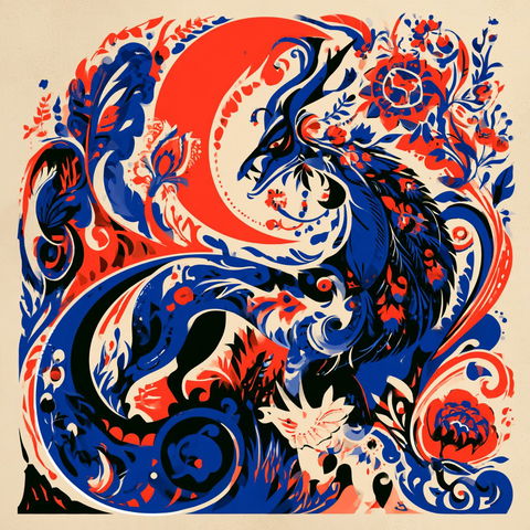 Ornamental Folkprint style (SREF codes), Midjourney V8.2