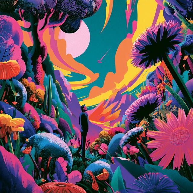 Sunscoured Tropic style, Midjourney V8.2, render 1 of 4