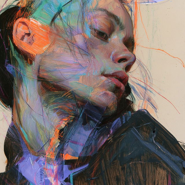 Chromasketch style, Midjourney V8.2, render 1 of 4