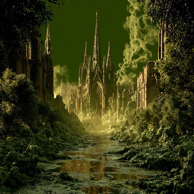 Gilded Phyllomancy style, Midjourney V8.2, render 1 of 4