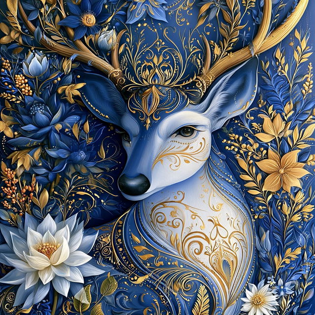 Oriflamme Bestiary style, Midjourney V8.2, render 2 of 4