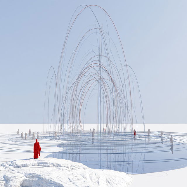 Wireash style, Midjourney V8.2, render 2 of 4