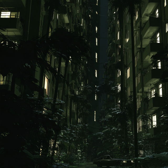Lampblack Quays style, Midjourney V8.2, render 3 of 4