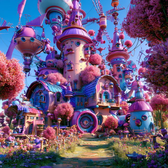 Forgebloom style, Midjourney V8.2, render 4 of 4