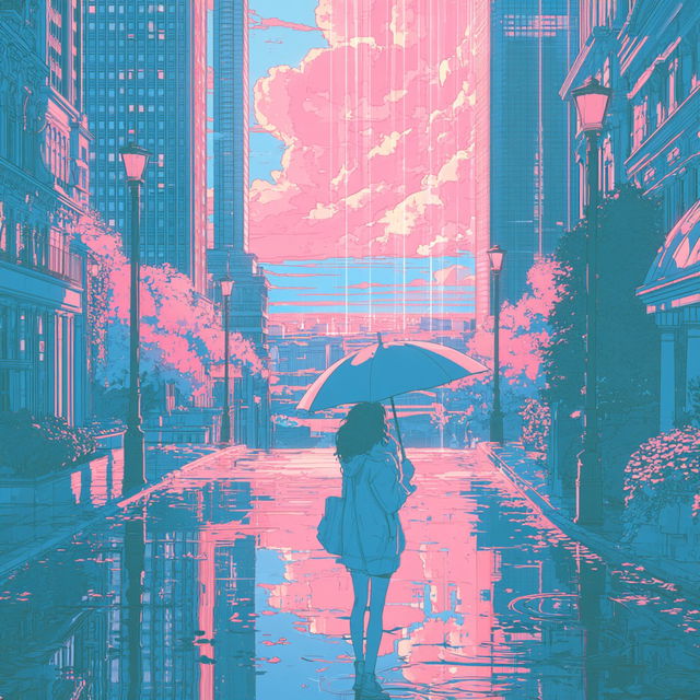 Skysakura style, Midjourney V8.2, render 1 of 4
