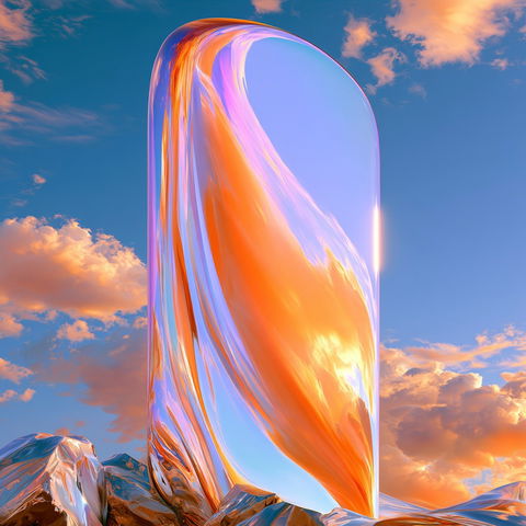Iridescent Quiver style (SREF codes), Midjourney V8.2