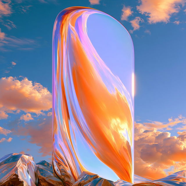 Iridescent Quiver style, Midjourney V8.2, render 1 of 4