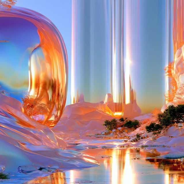 Iridescent Quiver style, Midjourney V8.2, render 4 of 4