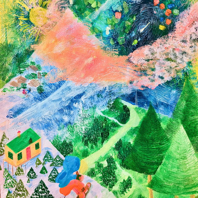 Driftcolor style, Midjourney V8.2, render 3 of 4