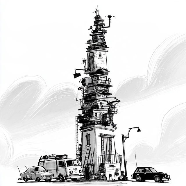 Inkscratchery style, Midjourney V8.2, render 3 of 4