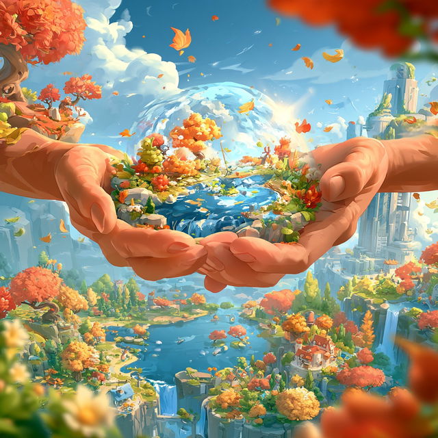Terracefall Mythography style, Midjourney V8.2, render 3 of 4
