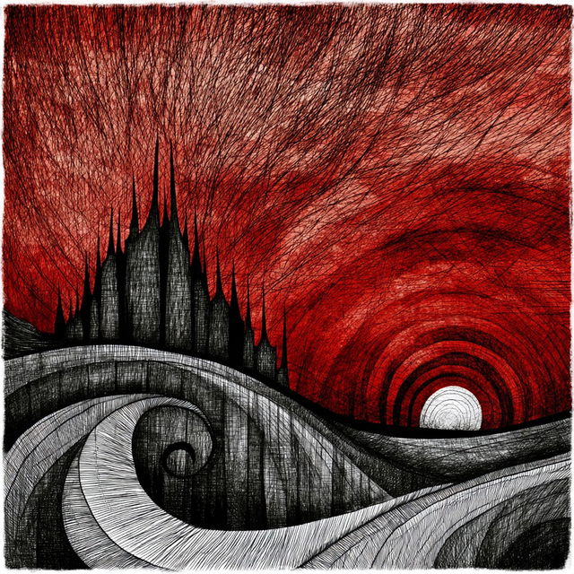 Spiral Ossuary style, Midjourney V8.2, render 1 of 4