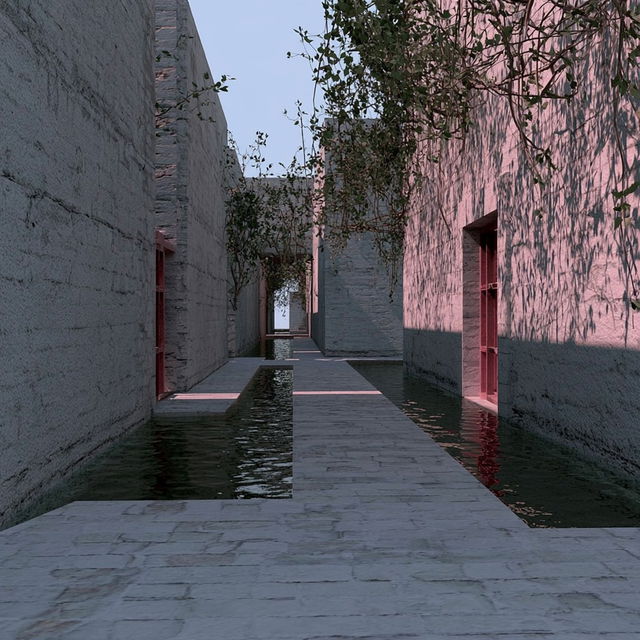 Floodromancy style, Midjourney V8.2, render 1 of 4
