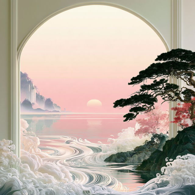 Hoarfrost Cascade style, Midjourney V8.2, render 2 of 4