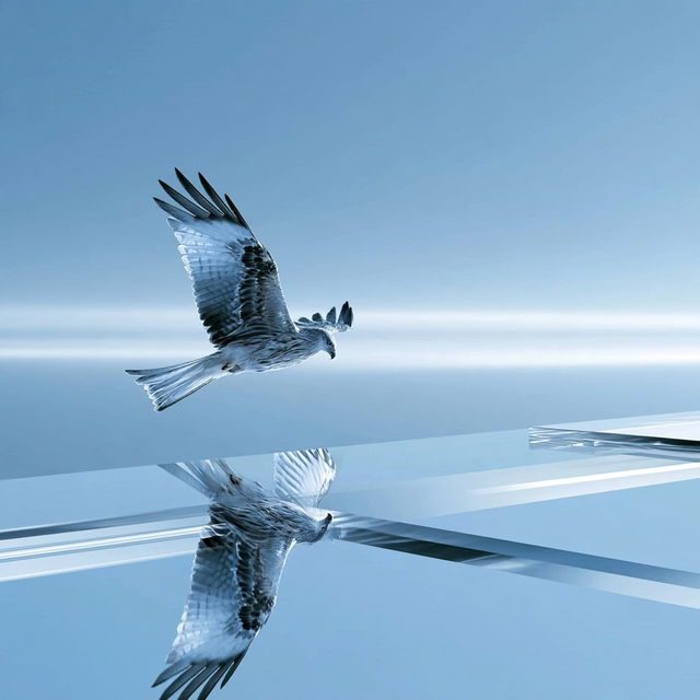 Glacier Plate Surrealism style, Midjourney V8.2, render 2 of 4
