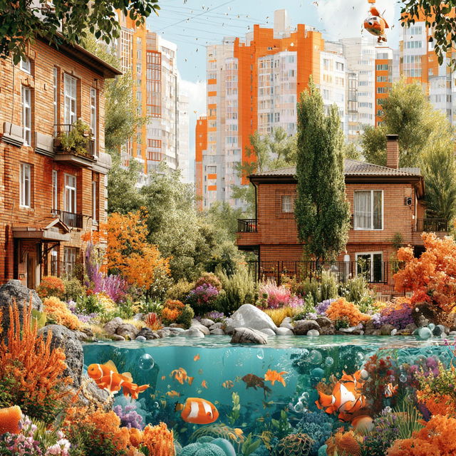 Champleve City style, Midjourney V8.2, render 4 of 4