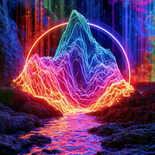 Glazewave style, Midjourney V8.2, render 2 of 4